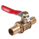 Full pass 10 mm diameter trousers Tail Pipe Red lever handle ball valve R2F2