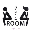 Thinking Room Toilet Paste Wc Door Sign Removable Toilet Wall Stickers