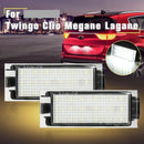 12V White LED Number License Plate Light for Renault Twingo Clio Megane Lag