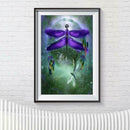 5D DIY Full Drill Diamond Painting Dragonfly Embroidery Mosaic Craft Kit