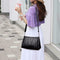 Women Girls Zipper PU Crossbody Messenger Bags Casual Pure Shoulder Handbag