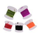 5 Cards Fly Tying Tinsel Chenille Line Flash Line for Lure Bait Making DIY