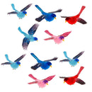 10x Artificial Foam Birds on Clip for Arts and Crafts Decoration Accessories