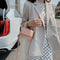 Women Leather Mini Shoulder Handbags Flap Messenger Crossbody Bags (Pink) A