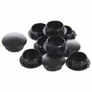 10 Pcs Plastic 10mm Diameter Flush Mounted Tube Insert Caps Cover Black B8U4