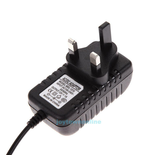 AC 100-240V Converter Adapter DC 5.5 x 2.5MM 12V 1A 1000mA Charger UK Plug