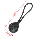 5 Pcs Black Compass Zipper Pull With Strap For Backpack Garment Accessor JR
