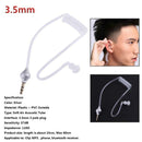 Anti-Radiation Headphones Air Tube Mono Stereo Headset Monaural 3.5mm Headp E4K8