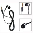 Single Side Universal 3.5mm Headset In Ear Mono Wire Earbud Earphone Headphone ^