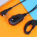 2Pin Big PTT Earpiece Earphone for Kenwood Baofeng HYT Walkie Talkie Radio