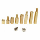 120Pcs M3 Male Female Hex Brass Spacer Standoffs PCB Board Screws Nut Assortment
