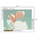 5D DIY Full Drill Diamond Painting Wonderful View Cross Stitch (Heart 10)