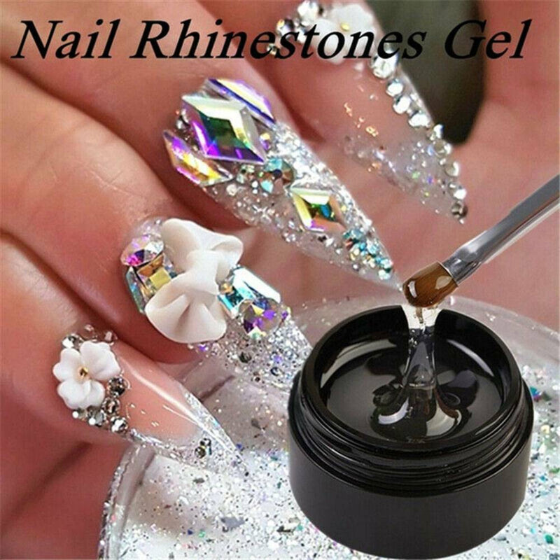 Nail Art Rhinestones Gel Glue Adhesives Sticky Crystal Gems Diamond UV LED Glue