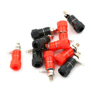 10X Red + Black Binding Post for 4mm Banana Plug Power Supply Terminal BX