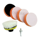 6pcs New 75mm 3" High Gross Polishing Buffing Pad Kit for Car Polisher Buffer