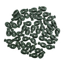 10/ 50pcs Plastic Barrel Shock End Lock Cord Toggle Stoppers 50 Army Green