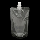1PC 500ml clear spout stand up bag liquid juice flask pouch bags with cap B Gw