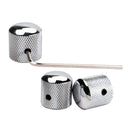 3pcs Professional Chromed Metal Guitar Tone Volume Knob