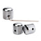 3pcs Professional Chromed Metal Guitar Tone Volume Knob