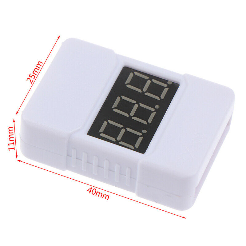 BX100 1-8S Li Battery Voltage Tester Low Voltage Buzzer Alarm Voltage Checke Kw