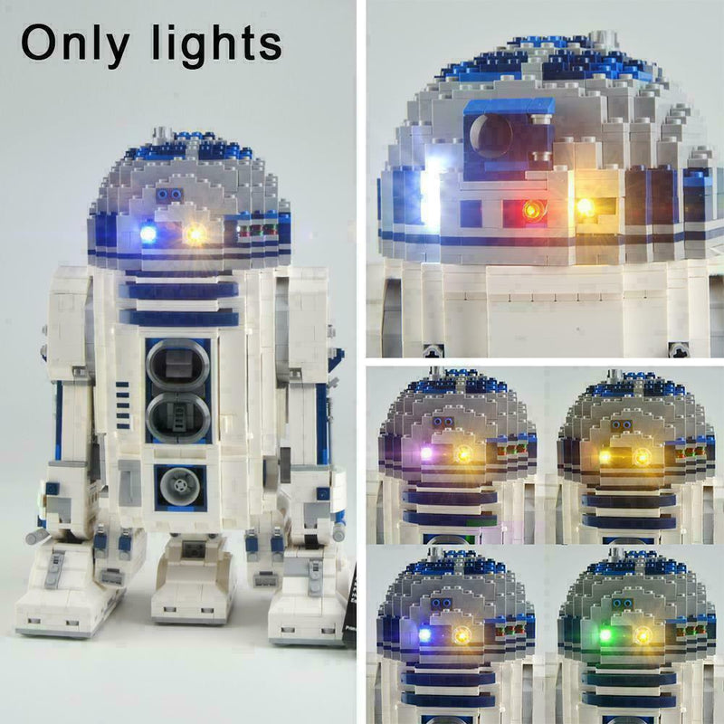 Assembled Building Block Lights For LEGO 10225 and R2-D2 05043 Lighting Mod E4U2