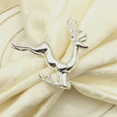 6PCS Napkin Rings in Elk Deer Shape Decorative Table Napkin Rings for Chris