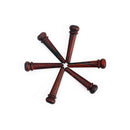 6pcs Durable Rosewood Bridge Pins w/ Dot for Acoustic Guitars DIY Accessory