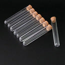 Aboratory Plastic Test Tube With Cork Stopper For School Lab Experiment Tra