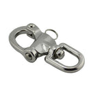 128mm Stainless Steel 316-Ring Rotary Spring Shackle Quick Release Buckle New