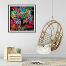 5D DIY Full Drill Diamond Painting Colorful Tree Embroidery Craft Kit Decor