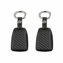 2Pcs Matte Carbon Fiber LOOK Smart Car Key Case Holder Protector for AUDI