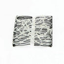 2Pc EZ Comb Ladies Party Hair Styling Magic Double Ho Clip Stretchy Gift O6A9
