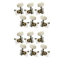 12 Pieces Open Gear Guitar Tuners For Acoustic Classical Guitar Musical Part