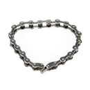 Stainless Steel Rubber Bike Bicycle Chain Bracelet Bangle 0.4" R3H7