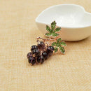 Grape Brooches for Women Cute Luxury Brooch Pin Fashion Jewelry Elegant Wed