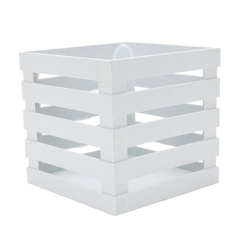 110mmx100mmx105mm white plastic square flowerpot basket decoration