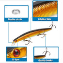 1 Pcs Fishing Lures Wobble Hard Bait Crankbait 7.09 Inches Fishing AccessoriME