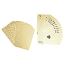 54 pcs waterproof pvc playing cards set golden box poker card magic tricks to3cG