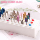 30 Holes Case Tool Organizer Display Stand Storage Holder Nail Drill Bit Box