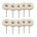10 Pieces 25Mm Felt Installation Polishing Pad Jewelry Polishing Polishing