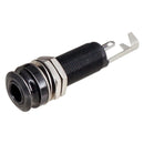 Brass Threaded Cylinder Output Jack Barrel fit for Electric Guitar Black