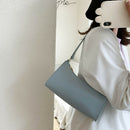 Fashion Pure Women Handbag Leather Female Small Shoulder Tote Bag (Blue)