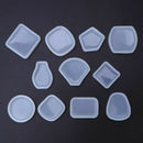 Silicone Mold Diy Jewelry Making Round Geometric Fan Shape Pendant Epoxy Re
