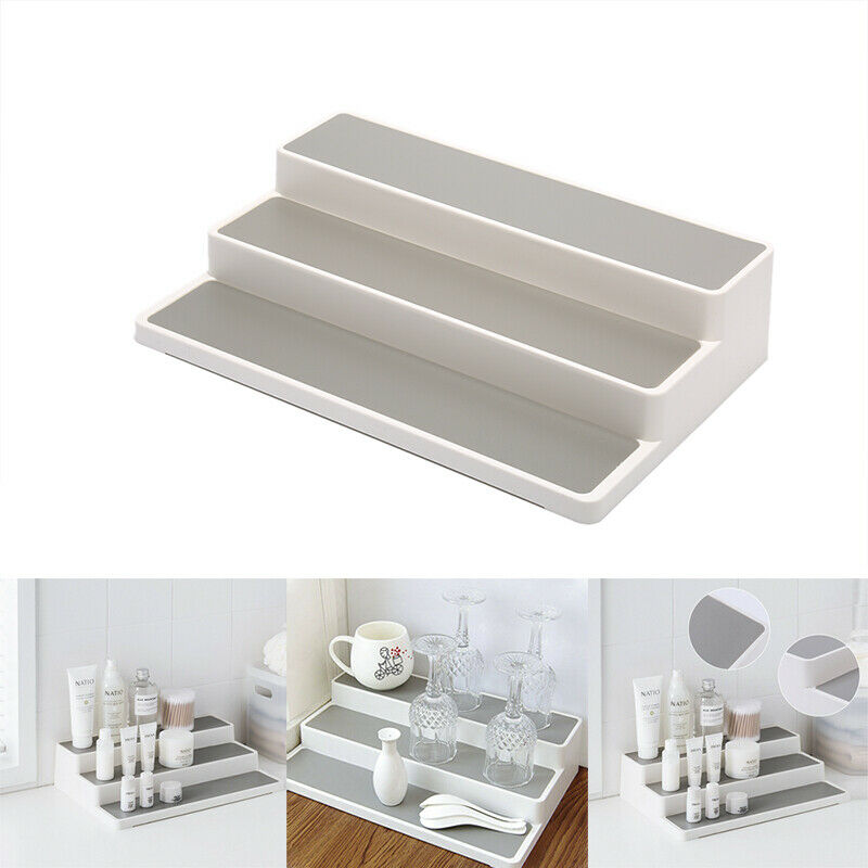 3 Layer Kitchen Shelf Pantry Storage Can Spice Jar Rack Shelves Organiser Tool3C
