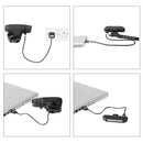 Waterproof MTB Bike USB Recharge Front Handlebar Light +Rear Tail Lights A