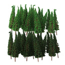 100x Green Pagoda Trees 1/100 6.5cm / 2.56inch Models for