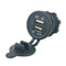 DC 12V/24V Dual USB Power Motorcycle Car Cigarette Lighter Charger Socket PluJ!E