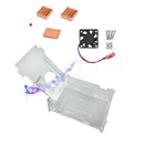 Clear-Acrylic Cases with Cooling Fan Heat Sink Kits for Raspberry Pi 3 Mode JR