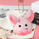 1PC 2020 Year Of The Rat Mascot Flower Fabric Mouse Pendant Holiday Gift 3C