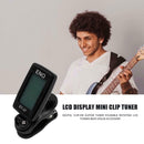 Guitar Bass Violin Tuner LCD Display Mini Clip-On Tuner Instrument Parts